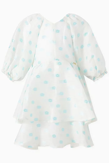 Floral Print Layered Dress