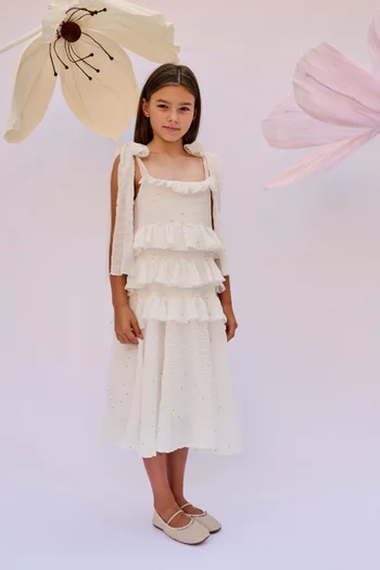 Ruffle Flared Dress