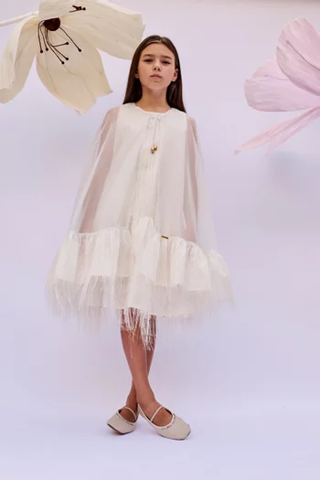 Cape Flared Dress