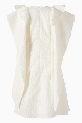 Ruffled Cape Dress