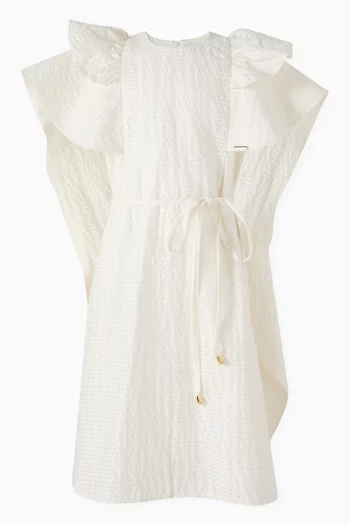 Ruffled Cape Dress