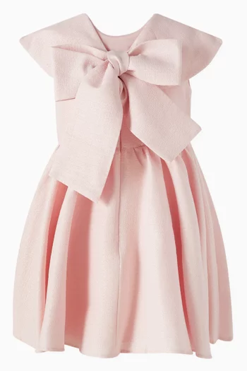 Boat Neckline Flared Dress