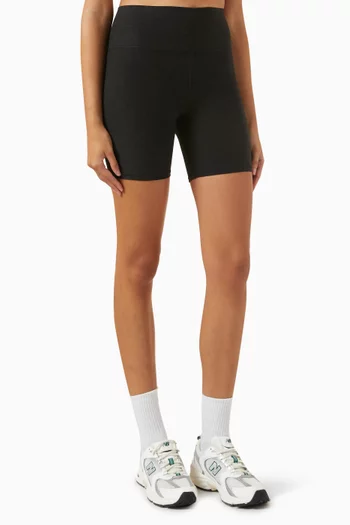 Clean Elevation Shorty Biker Shorts in Stretch Knit