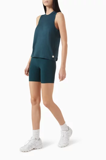 Clean Elevation Shorty Biker Shorts in Stretch-knit