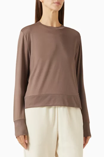 بلوزة داي دريم بفتحة رقبة مستديرة نسيج معالج