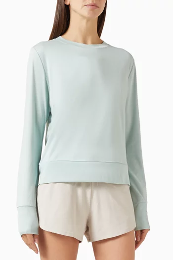 بلوزة داي دريم بفتحة رقبة مستديرة نسيج معالج