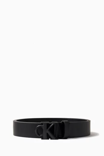 Logo Belt in Leather