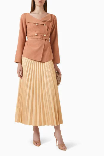 Floral Belted Jacket Top