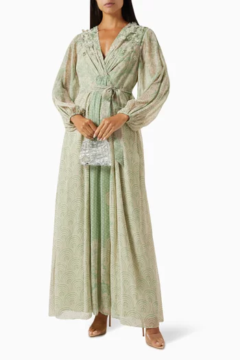 Silenzio Maxi Dress in Chiffon