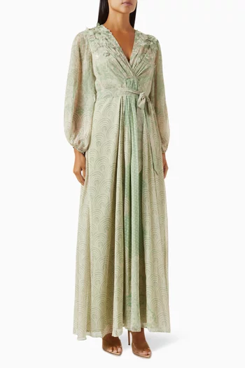Silenzio Maxi Dress in Chiffon