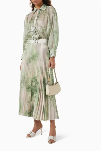 Printed Midi Skirt
