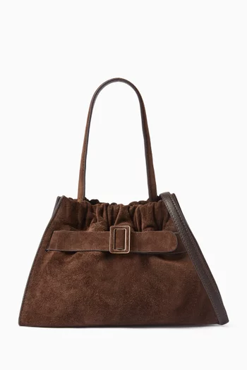 Scrunchy Satchel 2 Shoulder Bag in Suede