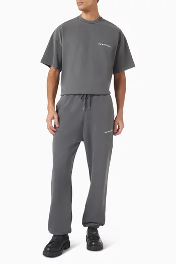 Uniform Jogging Pants in Cotton-blend