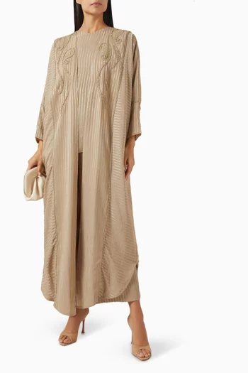 Embroidered Abaya Set
