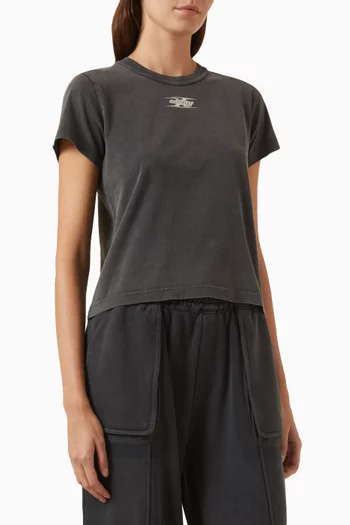 Blade Logo-embossed Shrunken T-shirt in Cotton-jersey