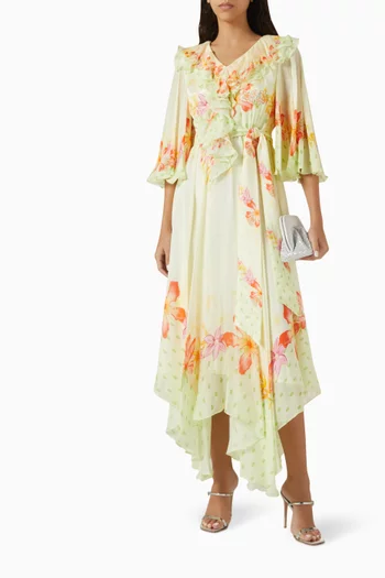 High-low Maxi Dress in Chiffon