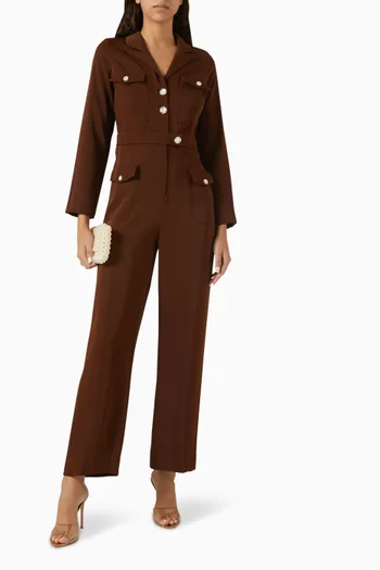 Lilly Jumpsuit in Crepe