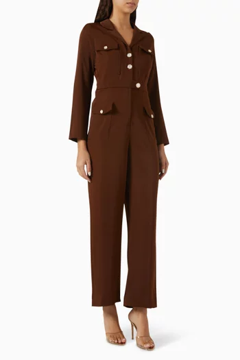 Lilly Jumpsuit in Crepe