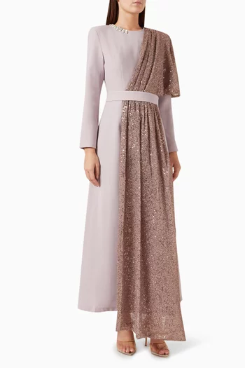 Hazel Sequin Maxi Dress