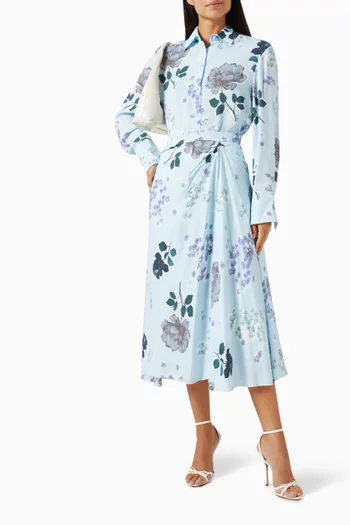 Long-sleeve Shirt in Viscose Crepe