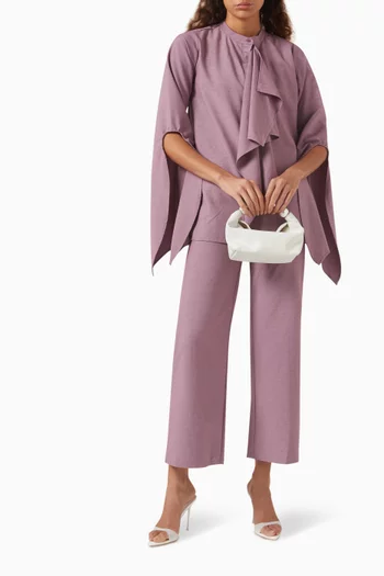 طقم بلوزة بوشاح وبنطال لانا