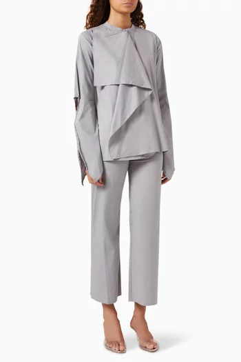 طقم بلوزة بوشاح وبنطال لانا