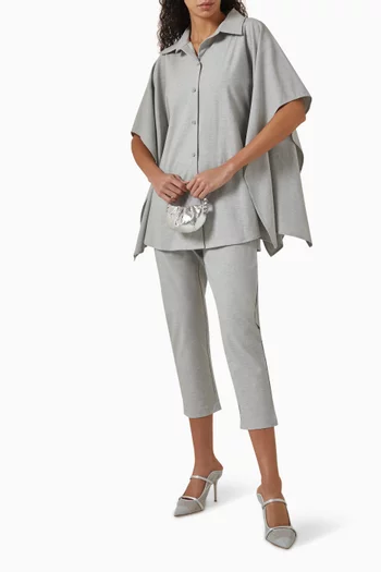 Max Cape-sleeves Top & Pants Set