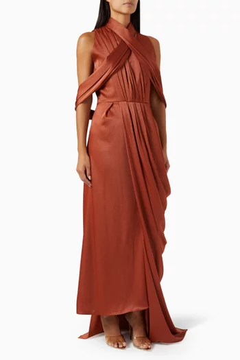 Blanca Maxi Dress in Crepe