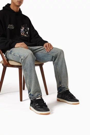 Bully Sneakers in Leather & Mesh