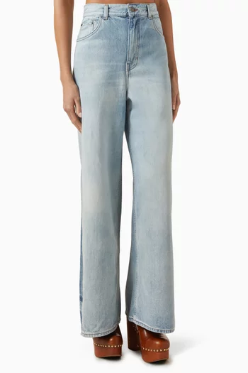 Wide-leg Jeans in Denim