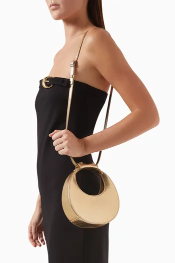Goodnight Moon Bag in Metallic Leather