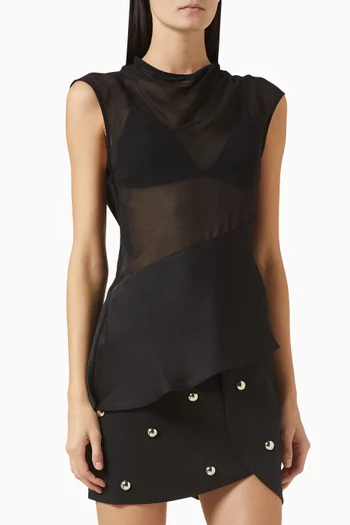 Aisha Top in Crepe