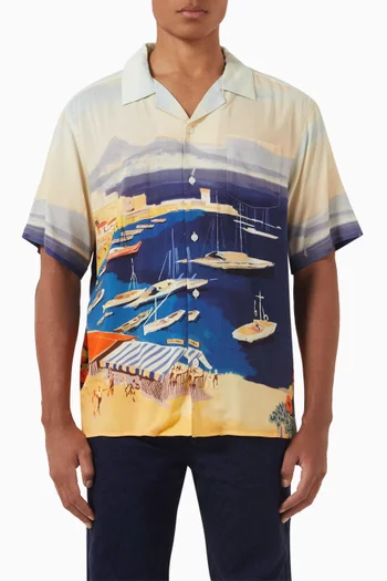 Symi Cove Cuban Shirt in Lyocell