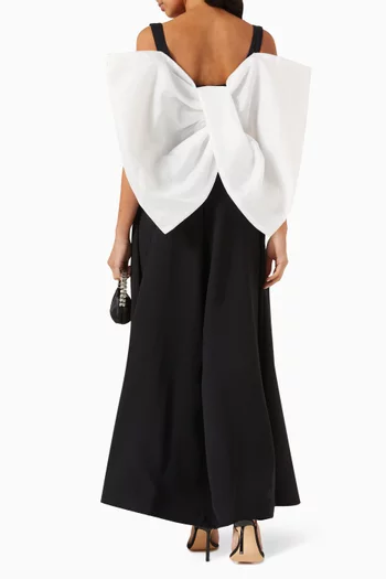 Bead-embellished Maxi Dress in Crepe