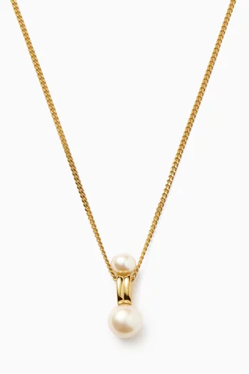 Pearl Ridge Pendant Necklace in 18kt Recycled Gold Vermeil