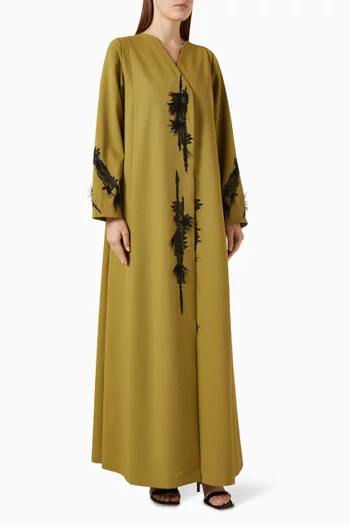 Floral Lace Abaya