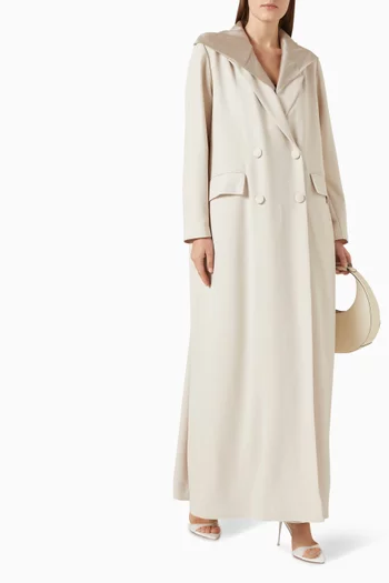 Double-breasted Abaya