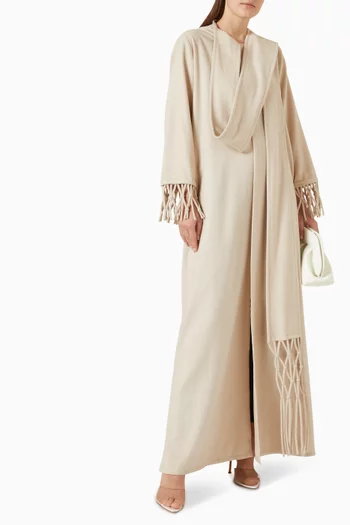 Sash Knot-trim Abaya
