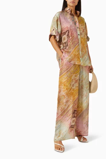 Tallow Relaxed Shirt in Silk