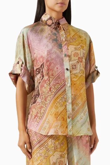 Tallow Relaxed Shirt in Silk
