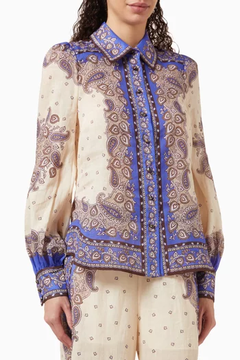 Maxine Blouson Shirt in Ramie
