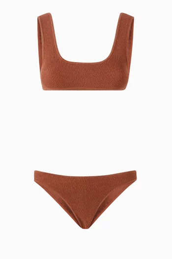 Wylie Knit Bikini Set in Stretch Nylon