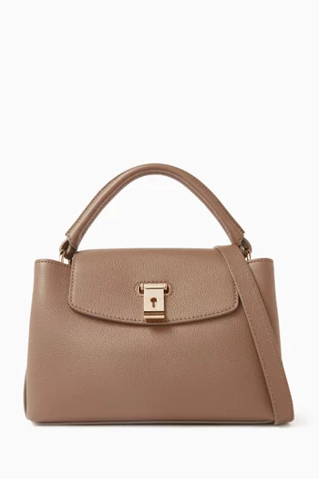 Small Layka Top-handle Bag in Leather
