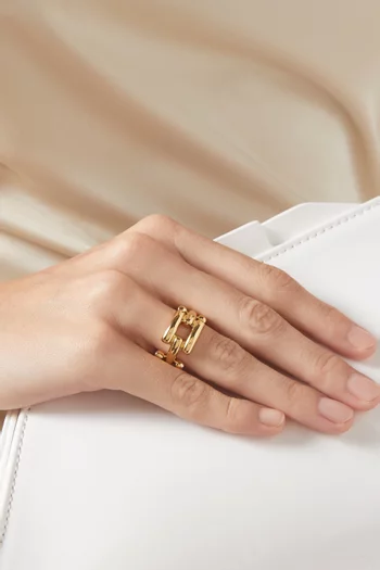 The Emily Ring in 18kt Gold-plated Sterling Silver