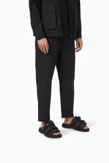Moto-Puff Sandals in Nylon