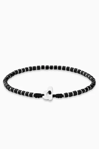 Kato Onyx Bracelet in Sterling Silver