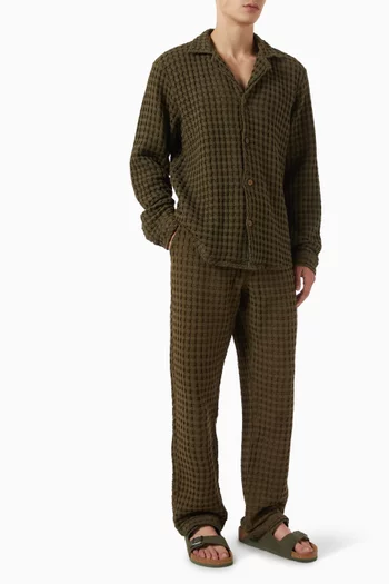 بنطال تيرتل ايورا بنسيج متشابك قطن