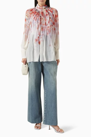 Crush Smock Blouse in Viscose