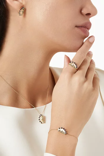 Ya Ein Najlaa Multi-stone Earrings in 18kt Gold