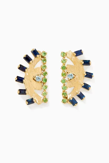 Ya Ein Najlaa Multi-stone Earrings in 18kt Gold